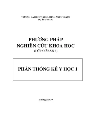 Phương pháp nghiên cứu khoa học thống kê y học 1