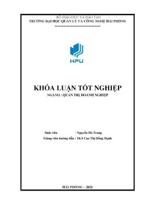 Khóa luận một số biện pháp nâng cao hiệu quả sử dụng nguồn nhân lực tại công ty tnhh thương mại xây dựng và vận tải thành nguyên