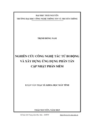 Luận văn thạc sĩ hay nghiên cứu công nghệ tác tử di động và xây dựng ứng dụng phân tán cập nhật phần mềm