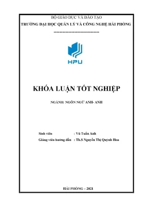 Khóa luận a study technique use in teaching english speaking skills to 1st year english major students at hai phong university of management and technology