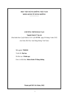 Ctđt ngành kinh tế vận tải tb 28 03 2022