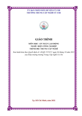 Giáo trình an toàn lao động nghề điện công nghiệp trình độ trung cấp nghề trường trung cấp nghề củ chi