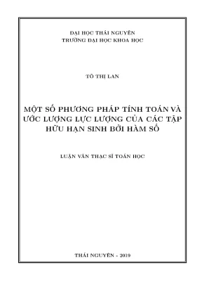 Luận văn thạc sĩ hay một số phương pháp tính toán và ước lượng lực lượng của các tập hữu hạn sinh bởi hàm số