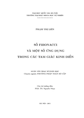 Luận văn thạc sĩ hus số fibonacci và một số ứng dụng trong các tam giác kinh điển 13