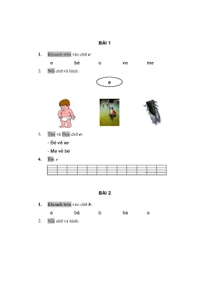 Điểm hàng tiếng việt 1 tập 1