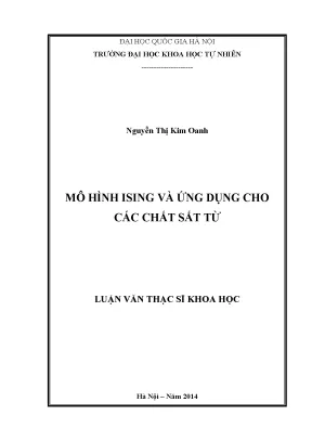 Luận văn thạc sĩ hus mô hình ising và ứng dụng cho các chất sắt từ 04