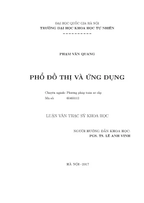 Luận văn thạc sĩ hus phổ đồ thị và ứng dụng