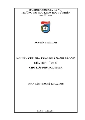 Luận văn thạc sĩ hus nghiên cứu gia tăng khả năng bảo vệ của sét hữu cơ cho lớp phủ polymer 60 44 25