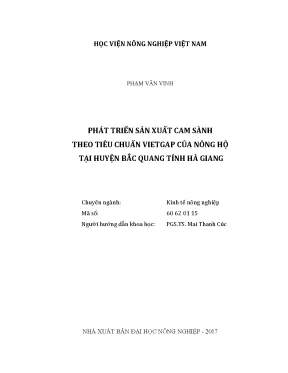 Luận văn thạc sĩ vnua phát triển sản xuất cam sành theo tiêu chuẩn vietgap của nông hộ tại huyện bắc giang tỉnh hà giang
