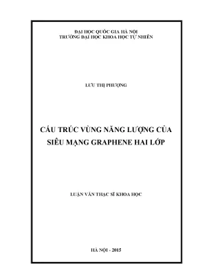 Luận văn thạc sĩ hus cấu trúc vùng năng lượng của siêu mạng graphene hai lớp 03