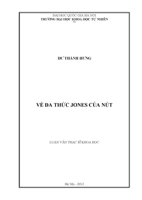 Luận án tiến sĩ hus về đa thức jonnes của nút luận văn ths toán học60 46 10