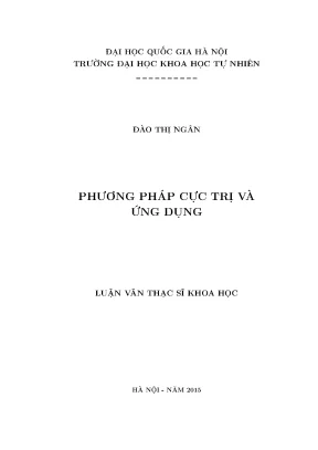 Luận văn thạc sĩ hus phương pháp cực trị và ứng dụng 13
