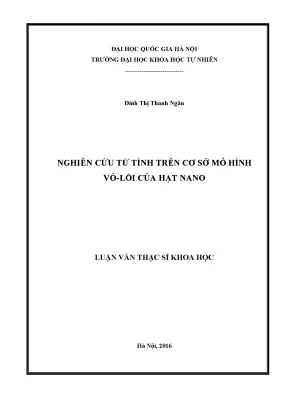 Luận văn thạc sĩ hus nghiên cứu từ tính trên cơ sở mô hình vỏ lõi của hạt nano 03