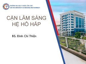 Cận lâm sàng hô hấp