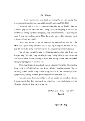 Luận văn thạc sĩ hay đánh giá kết quả và tác động của một số mô hình khuyến lâm tại tỉnh quảng trị giai đoạn 2006 2011