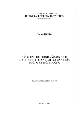 Luận văn thạc sĩ hus nâng cao độ chính xác ổn định cho thiết bị quan trắc và cảnh báo phóng xạ môi trường 06