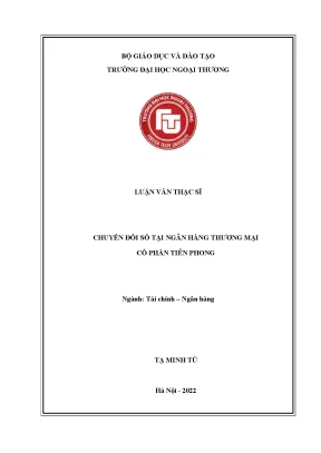 Luận văn thạc sĩ chuyển đổi số tại ngân hàng thương mại cổ phần tiên phong