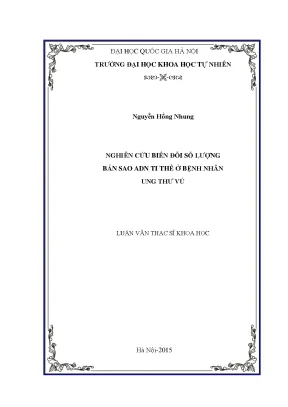 Luận văn thạc sĩ hus nghiên cứu biến đổi số lượng bản sao adn ti thể ở bệnh nhân ung thư vú 14