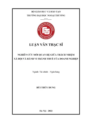 Nghiên cứu mối quan hệ giữa trách nhiệm xã hội