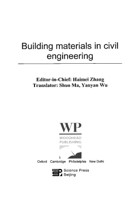 Ebook building materials in civil engineering part 1