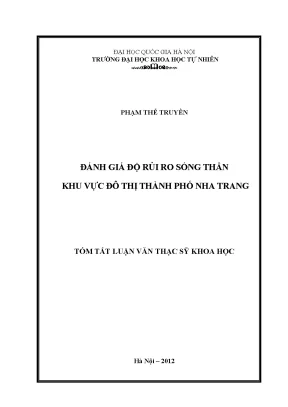 Luận văn thạc sĩ hus đánh giá độ rủi ro sóng thần khu vực đô thị thành phố nha trang