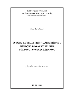 Luận văn thạc sĩ hus sử dụng kỹ thuật viễn thám nghiên cứu biến động đường bờ bãi biển cửa sông vùng biển hải phòng