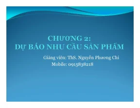 Chương 2 dự báo nhu cầu sản phẩm