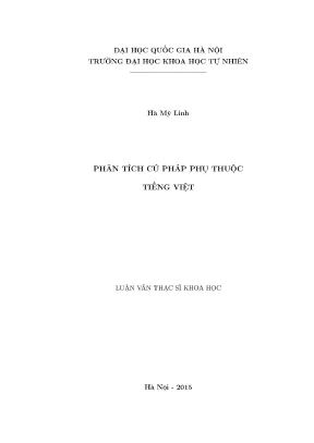 Luận văn thạc sĩ hus phân tích cú pháp phụ thuộc tiếng việt 10