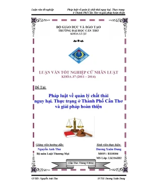 Phap luat ve quan ly chat thai nguy hai