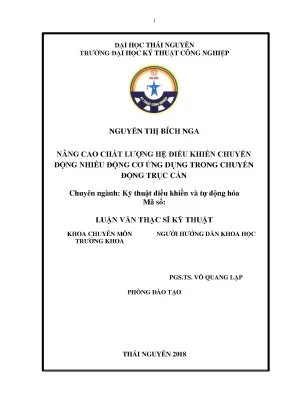 Luận văn thạc sĩ hay nâng cao chất lượng hệ điều khiển chuyển động nhiều động cơ ứng dụng trong chuyển động trục cán