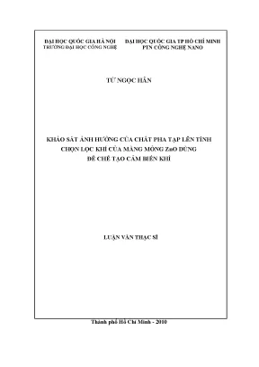 Luận văn thạc sĩ hus khảo sát ảnh hưởng của chất pha tạp lên tính chọn lọc khí của màng mỏng zno dùng để chế tạo cảm biến khí 60 38 50output file