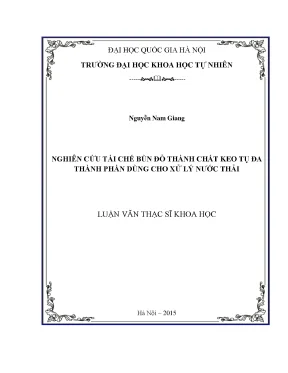 Luận văn thạc sĩ hus khảo sát khả năng làm trong nước bằng việc kết hợp sử dụng phèn nhôm và alginate