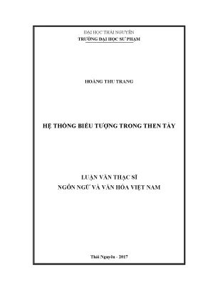 Luận văn thạc sĩ hay hệ thống biểu tượng trong then tày