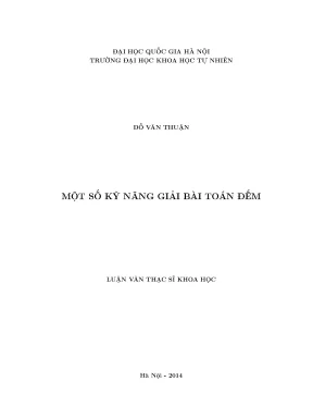 Luận văn thạc sĩ hus một số kỹ năng giải bài toán đếm 13
