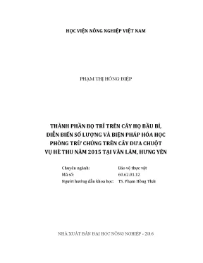 Luận văn thạc sĩ vnua thành phần bọ trĩ trên cây họ bầu bí diễn biến số lượng và biện pháp hóa học phòng trừ chúng trên cây dưa chuột vụ hè thu năm 2015 tại văn lâm hưng yên