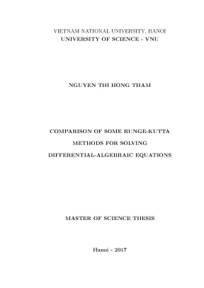 Luận văn thạc sĩ hus comparison of some runge kutta methods for solving differential algebraic equations luận văn ths toán học 604601