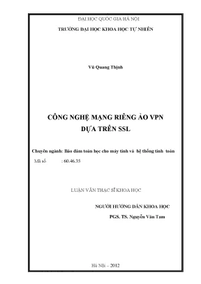 Luận văn thạc sĩ hus công nghệ mạng riêng ảo vpn dựa trên ssl