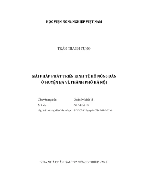 Luận văn thạc sĩ vnua giải pháp phát triển kinh tế hộ nông dân ở huyện ba vì thành phố hà nội