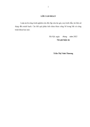 Luận án tiến sĩ nâng cao hiệu quả quản trị ngân hàng thương mại cổ phần ngoại thương việt nam trong bối cảnh hội nhập kinh tế quốc tế