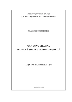 Luận văn thạc sĩ hus gần đúng eikonal trong lý thuyết trường lượng tử