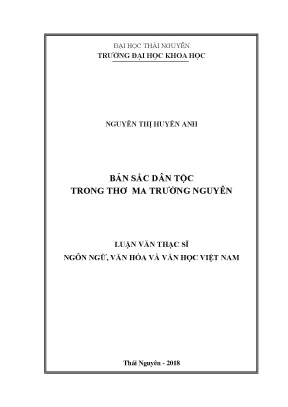 Luận văn thạc sĩ hay bản sắc dân tộc trong thơ ma trường nguyên