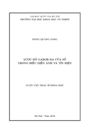 Luận văn thạc sĩ hus lược đồ gabor đa cửa sổ trong biểu diễn ảnh và tín hiệu