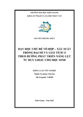 Khóa luận nhựt bản chính