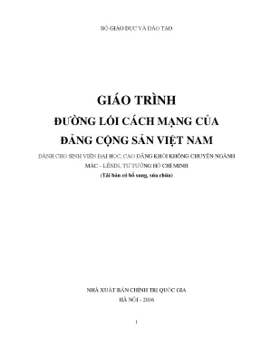 Giao trinh dng li cach mng ca dng