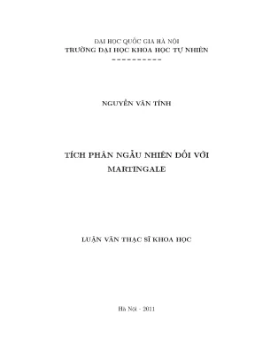 Luận văn thạc sĩ hus tích phân ngẫu nhiên đối với martingale