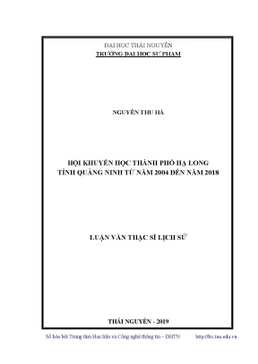 Luận văn thạc sĩ hay hội khuyến học thành phố hạ long tỉnh quảng ninh từ năm 2004 đến năm 2018