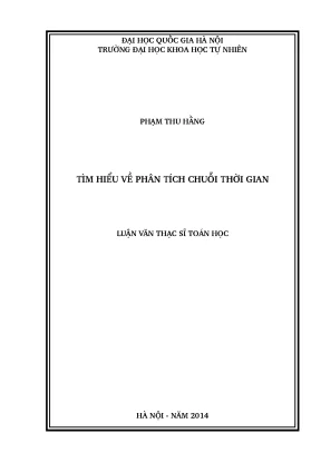 Luận văn thạc sĩ hus tìm hiểu về phân tích chuỗi thời gian