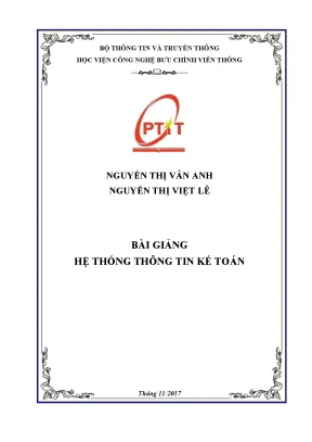 Bai giang he thong thong tin ke toan phan 1 5303