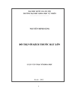 Luận văn thạc sĩ hus đồ thị với kích thước rất lớn