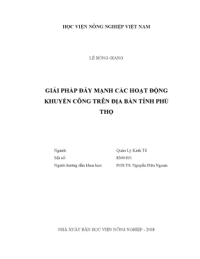 Luận văn thạc sĩ vnua giải pháp đẩy mạnh các hoạt động khuyến công trên địa bàn tỉnh phú thọ